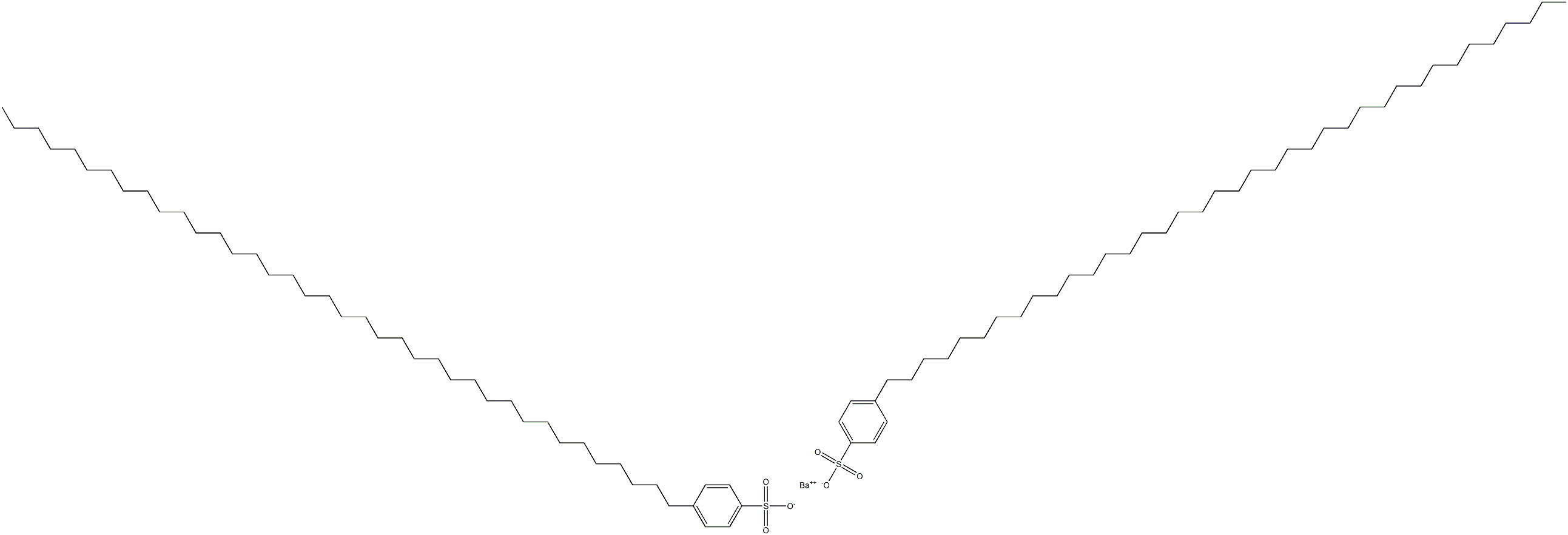 Bis[4-(octatriacontan-1-yl)benzenesulfonic acid]barium salt Structure