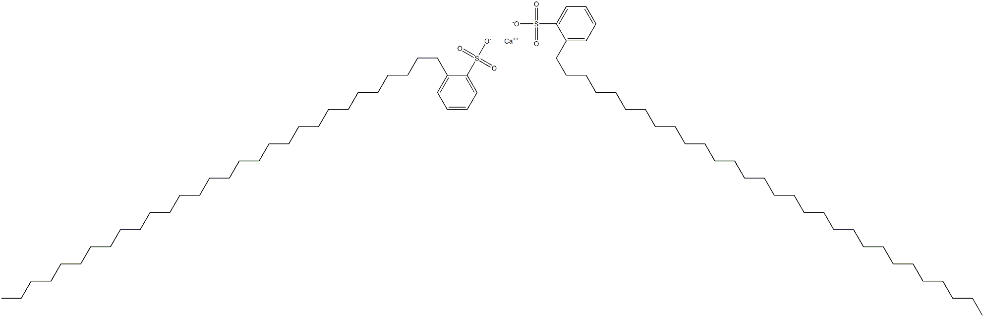 Bis(2-triacontylbenzenesulfonic acid)calcium salt Structure