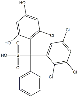  (6-Chloro-2,4-dihydroxyphenyl)(2,3,5-trichlorophenyl)phenylmethanesulfonic acid