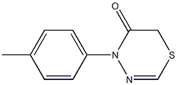 4-(4-Methylphenyl)-4H-1,3,4-thiadiazin-5(6H)-one 结构式