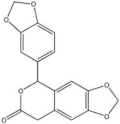 5-[3,4-(Methylenedioxy)phenyl]-5H-1,3-dioxolo[4,5-g][2]benzopyran-7(8H)-one|