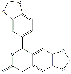  5-[3,4-(Methylenedioxy)phenyl]-5H-1,3-dioxolo[4,5-g][2]benzopyran-7(8H)-one