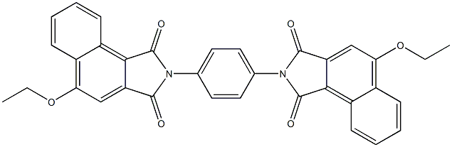 4,4'-Diethoxy-[N,N'-(1,4-phenylene)bisnaphthalimide],,结构式