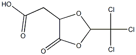 5-Carboxymethyl-2-trichloromethyl-4-oxo-1,3-dioxolane 结构式