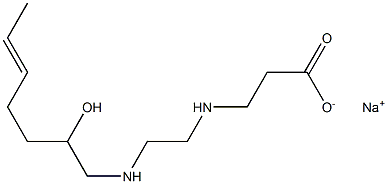 3-[N-[2-[N-(2-Hydroxy-5-heptenyl)amino]ethyl]amino]propionic acid sodium salt