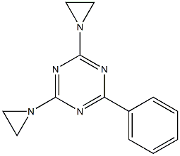 4-Phenyl-2,6-bis(1-aziridinyl)-1,3,5-triazine Structure