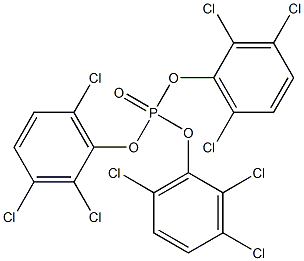 Phosphoric acid tris(2,3,6-trichlorophenyl) ester 结构式