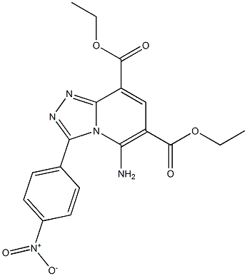 5-Amino-3-(4-nitrophenyl)-1,2,4-triazolo[4,3-a]pyridine-6,8-dicarboxylic acid diethyl ester