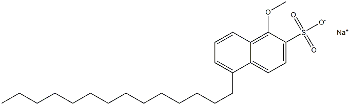 1-Methoxy-5-tetradecyl-2-naphthalenesulfonic acid sodium salt Struktur