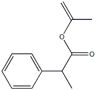 2-フェニルプロピオン酸1-メチルエテニル 化学構造式