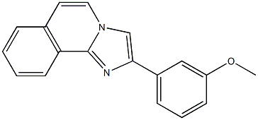 2-(3-Methoxyphenyl)imidazo[2,1-a]isoquinoline Struktur