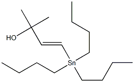 (E)-2-Methyl-4-(tributylstannyl)-3-butene-2-ol,,结构式