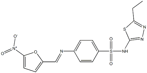 4-[(5-Nitro-2-furanyl)methyleneamino]-N-(5-ethyl-1,3,4-thiadiazol-2-yl)benzenesulfonamide