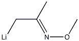 1-リチオ-2-メトキシイミノプロパン 化学構造式