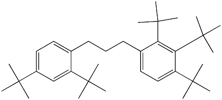 1-(2,3,4-Tri-tert-butylphenyl)-3-(2,4-di-tert-butylphenyl)propane 结构式