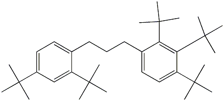 1-(2,3,4-Tri-tert-butylphenyl)-3-(2,4-di-tert-butylphenyl)propane Structure