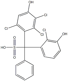  (2-Chloro-3-hydroxyphenyl)(2,3,6-trichloro-4-hydroxyphenyl)phenylmethanesulfonic acid