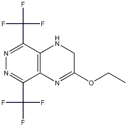 3-Ethoxy-1,2-dihydro-5,8-bis(trifluoromethyl)pyrazino[2,3-d]pyridazine,,结构式