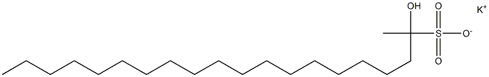 2-ヒドロキシイコサン-2-スルホン酸カリウム 化学構造式