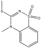  4-Methyl-3-methylthio-4H-1,2,4-benzothiadiazine 1,1-dioxide