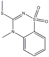 4-Methyl-3-methylthio-4H-1,2,4-benzothiadiazine 1,1-dioxide