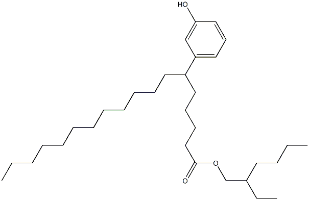 6-(3-Hydroxyphenyl)stearic acid 2-ethylhexyl ester,,结构式