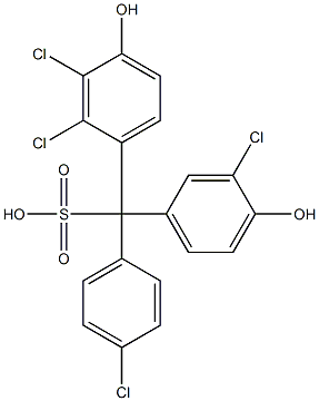 (4-Chlorophenyl)(3-chloro-4-hydroxyphenyl)(2,3-dichloro-4-hydroxyphenyl)methanesulfonic acid|