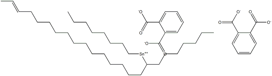 Bis[phthalic acid 1-(14-hexadecenyl)]dioctyltin(IV) salt Structure
