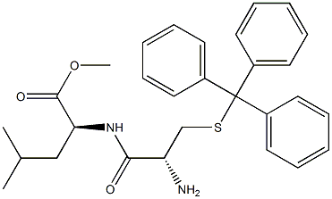 N-[S-(Triphenylmethyl)-L-cysteinyl]-L-leucine methyl ester Structure