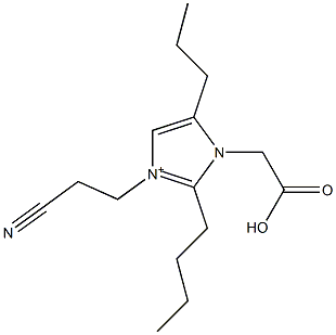 3-(2-Cyanoethyl)-2-butyl-5-propyl-1-(carboxymethyl)-1H-imidazol-3-ium