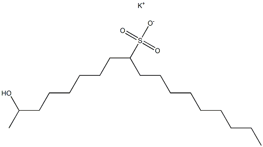 2-Hydroxyoctadecane-9-sulfonic acid potassium salt|