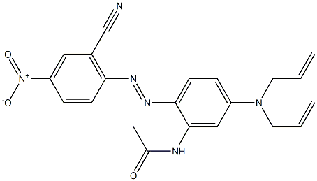 N-[2-(6-Cyano-4-nitrophenylazo)-5-(diallylamino)phenyl]acetamide