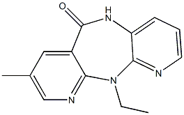 5,11-Dihydro-11-ethyl-8-methyl-6H-dipyrido[3,2-b:2',3'-e][1,4]diazepin-6-one Struktur