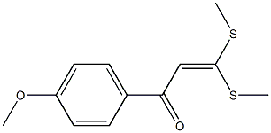 4-Methoxybenzoylketene dimethyldithioacetal Struktur