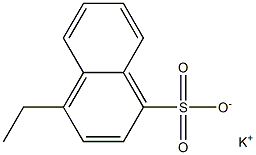 4-エチル-1-ナフタレンスルホン酸カリウム 化学構造式