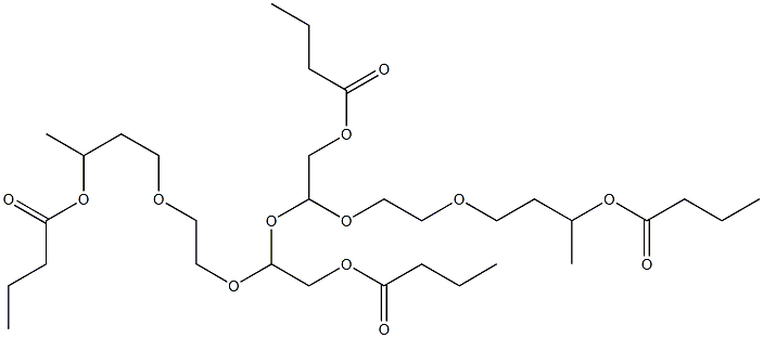 2,2'-[Oxybis[2,1-ethanediyloxy(2,1-ethanediyl)oxy]]bis(ethanol butyrate) Structure