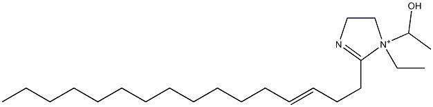 1-Ethyl-2-(3-hexadecenyl)-1-(1-hydroxyethyl)-2-imidazoline-1-ium Structure
