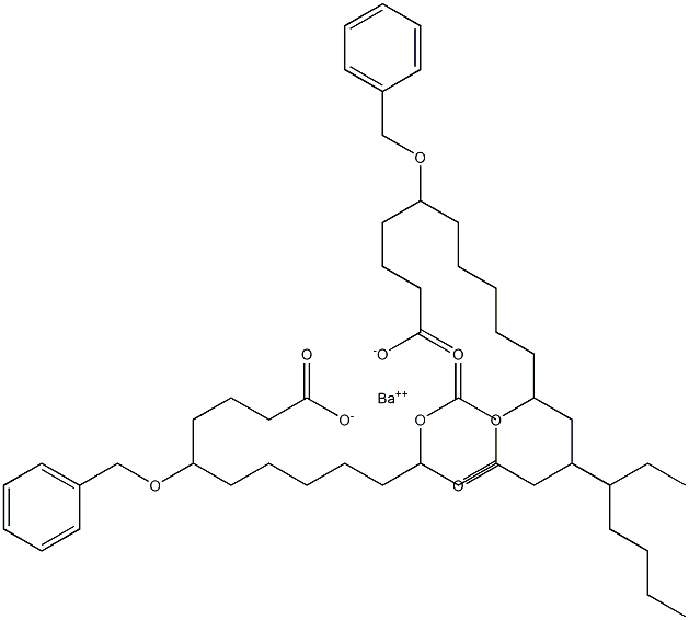 Bis(5-benzyloxy-11-acetyloxystearic acid)barium salt|