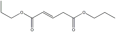 2-Pentenedioic acid dipropyl ester,,结构式