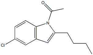 1-Acetyl-5-chloro-2-butyl-1H-indole Structure