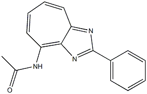 2-Phenyl-4-acetylaminocycloheptimidazole Structure