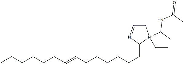 1-[1-(Acetylamino)ethyl]-1-ethyl-2-(7-tetradecenyl)-3-imidazoline-1-ium,,结构式