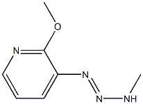 1-(2-Methoxy-3-pyridyl)-3-methyltriazene,,结构式