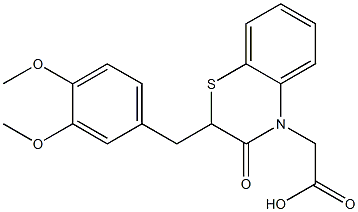2-(3,4-Dimethoxybenzyl)-2,3-dihydro-3-oxo-4H-1,4-benzothiazine-4-acetic acid