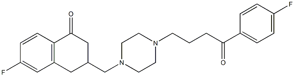 6-Fluoro-3-[[4-[4-(4-fluorophenyl)-4-oxobutyl]-1-piperazinyl]methyl]-3,4-dihydronaphthalen-1(2H)-one