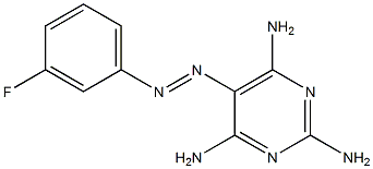 5-(m-Fluorophenylazo)-2,4,6-pyrimidinetriamine|