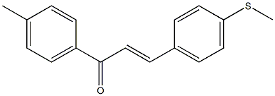 4-[3-[4-(Methylthio)phenyl]acryloyl]toluene Structure