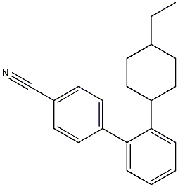 4-Ethylcyclohexyl-4'-cyanobiphenyl Structure