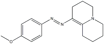 1-(4-Methoxyphenylazo)-2,3,6,7,8,9-hexahydro-4H-quinolizine Struktur