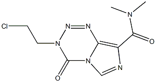 3-(2-Chloroethyl)-3,4-dihydro-4-oxo-N,N-dimethylimidazo[5,1-d]-1,2,3,5-tetrazine-8-carboxamide 结构式